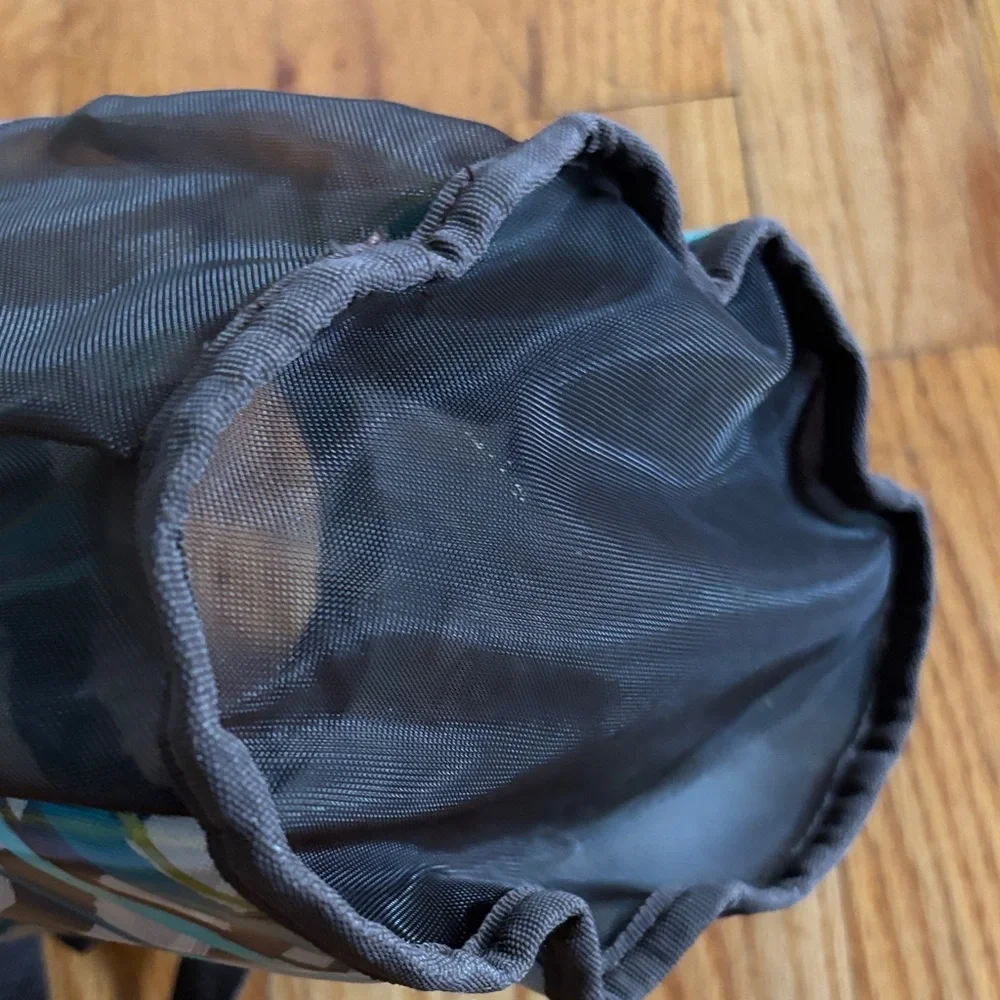 Thirty-One Plaid Shower Caddy with Brown Handles